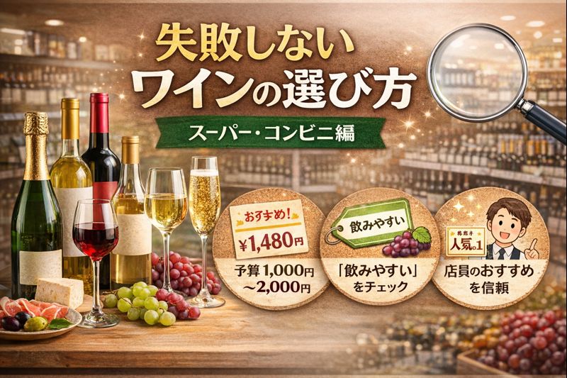 失敗しないワインの選び方｜スーパー・コンビニ編