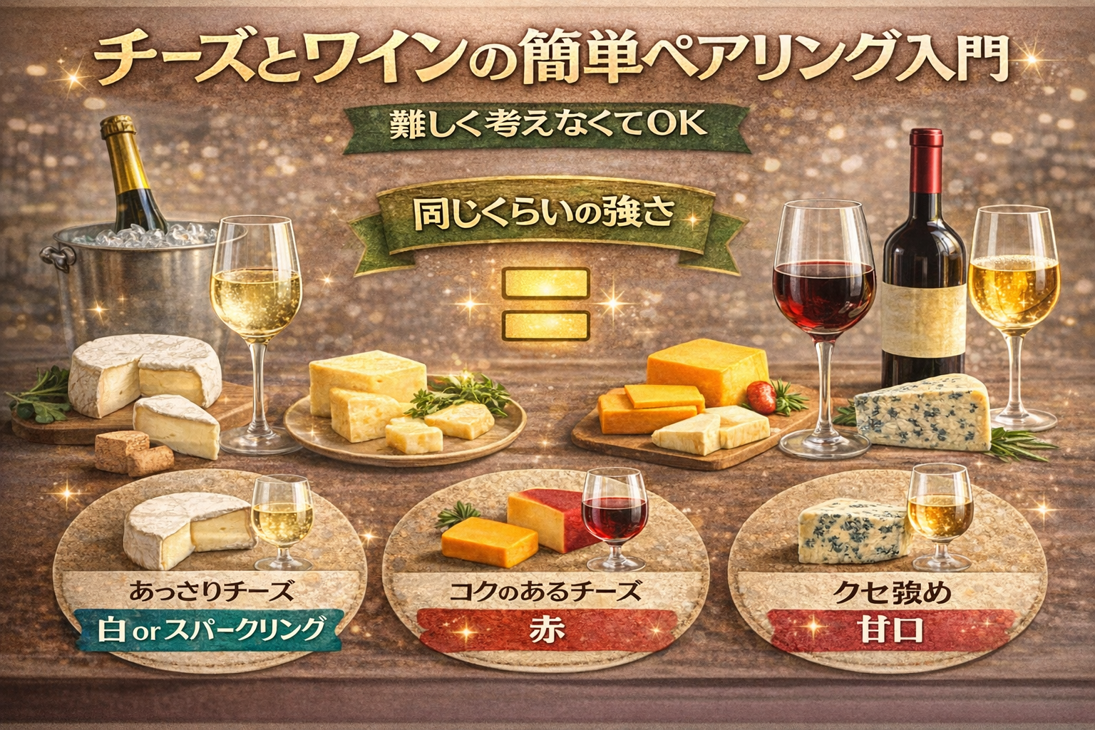 チーズとワインの簡単ペアリング入門｜難しく考えなくてOK